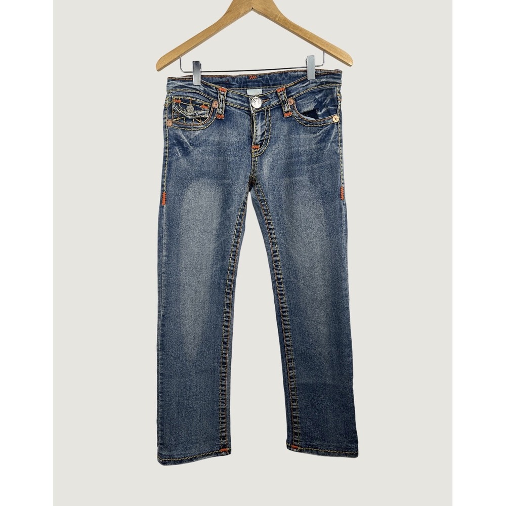 True Religion‎ Jeans Mens Blue Billy Big T Thick Contrast Stitch Denim